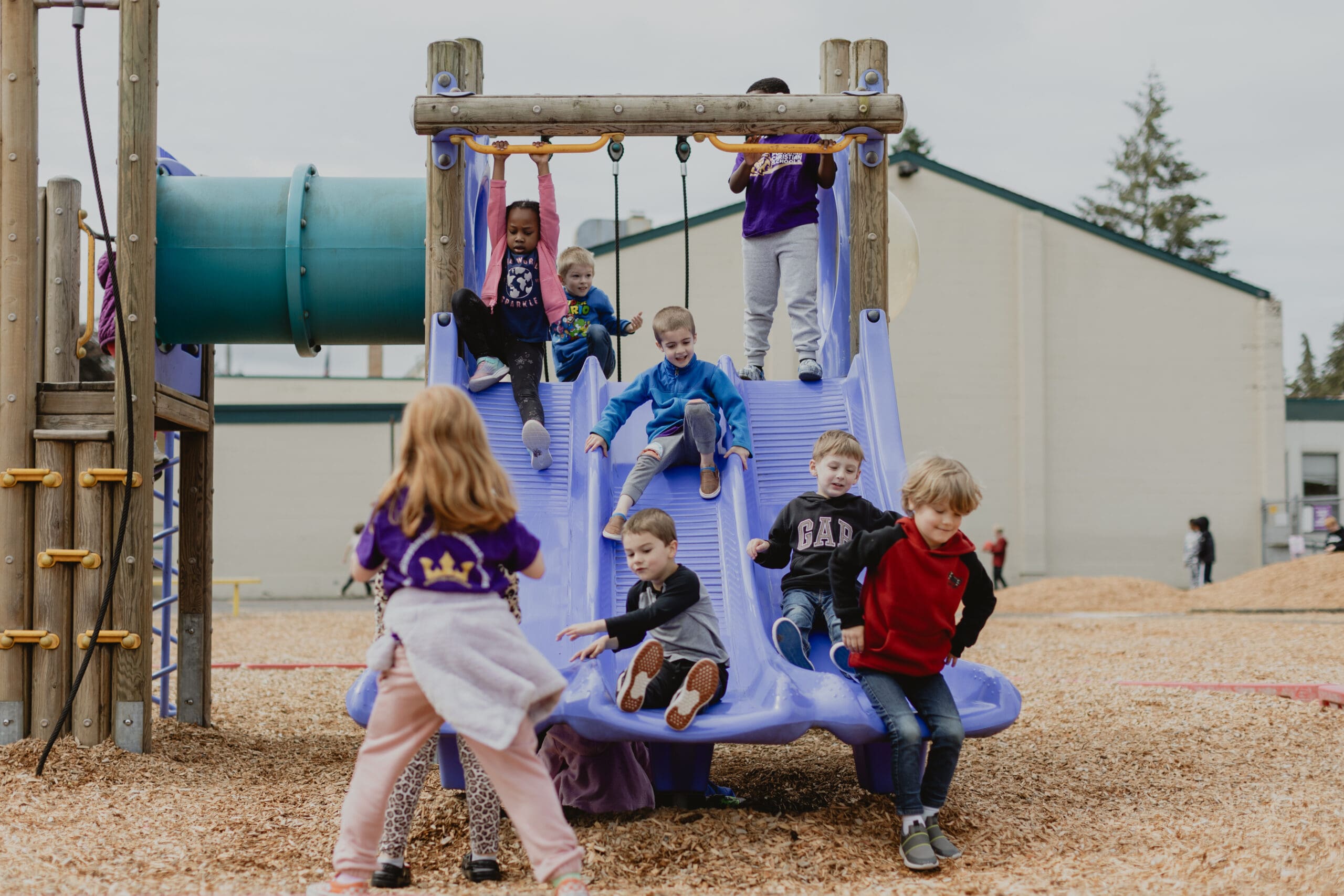 Students at recess